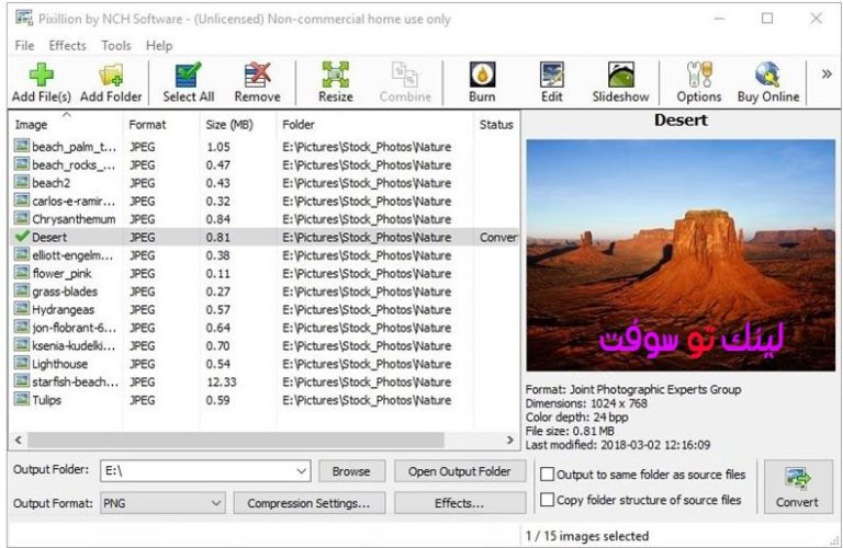 NCH Pixillion Image Converter Plus 11.45 download the last version for mac